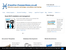 Tablet Screenshot of creativeconnections.co.uk